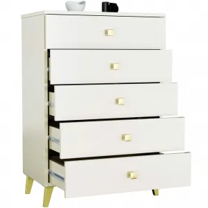 Ak furniture Komoda MOBI K-05 kašmír/zlatá