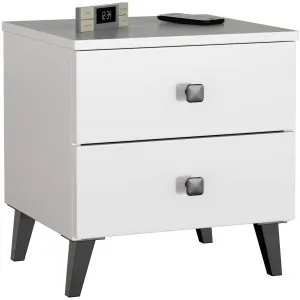 Ak furniture Noční stolek MOBI K-02 bílý/černý