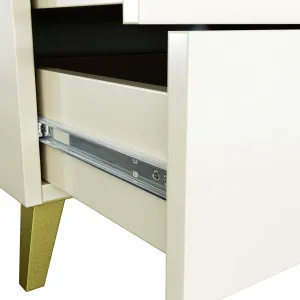 Ak furniture Komoda MOBI K-05 kašmír/zlatá