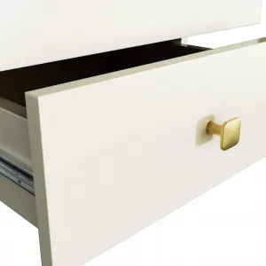 Ak furniture Noční stolek MOBI K-02 kašmír/zlatý 