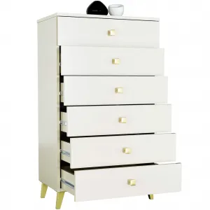 Ak furniture Komoda MOBI K-06 kašmír/zlatá