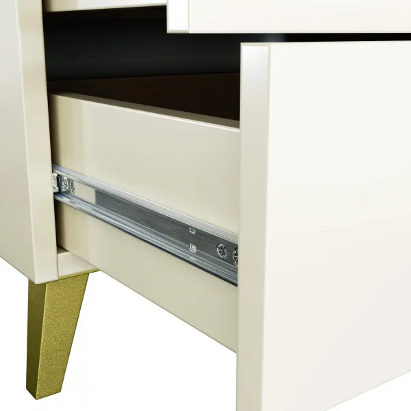 Ak furniture Komoda MOBI K-06 kašmír/zlatá