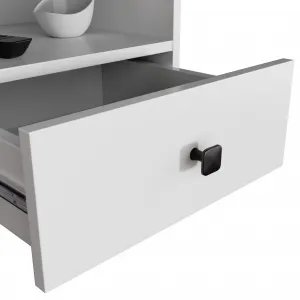 Ak furniture Noční stolek MOBI K-01 bílý/černý