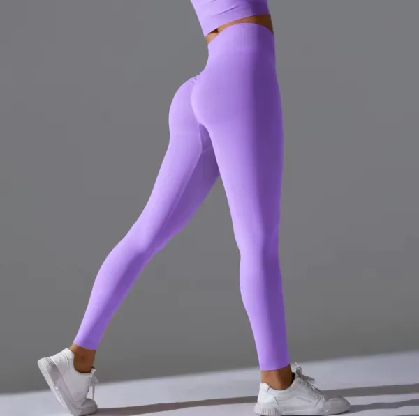 Legínovo Push-up legíny fialové basic Veľkosť: L