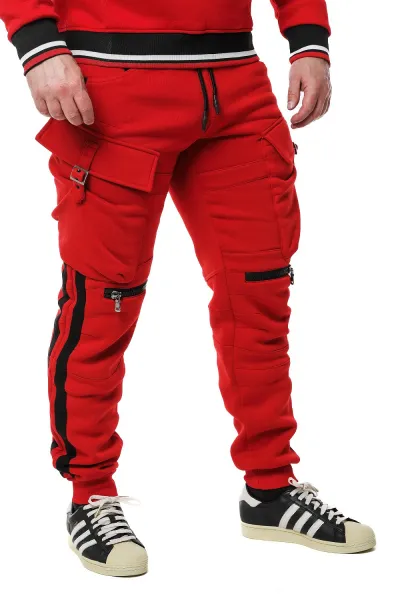 Pánske tepláky CIPO & BAXX CR125 RED Farba: Červená, Konfekčná veľkosť: M