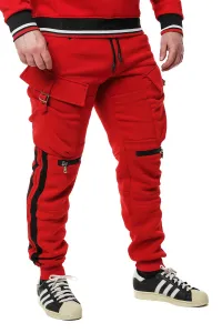 Pánske tepláky CIPO & BAXX CR125 RED Farba: Červená, Konfekčná veľkosť: M