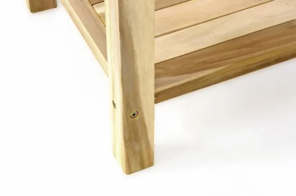 Divero 55327 Záhradný odkladací stolík z masívneho teaku Divero