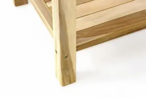 Divero 55327 Záhradný odkladací stolík z masívneho teaku Divero