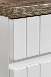 ArtCom Kúpeľňová skrinka s umývadlom a doskou ICONIC White DU140/1 | 140 cm