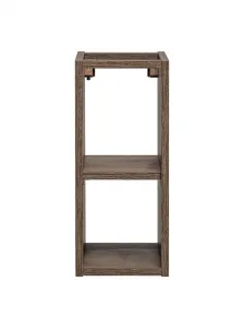 Comad Závesná skrinka SantaFe Slim s doskou a umývadlom 100 cm dub santa fe vintage/čierna