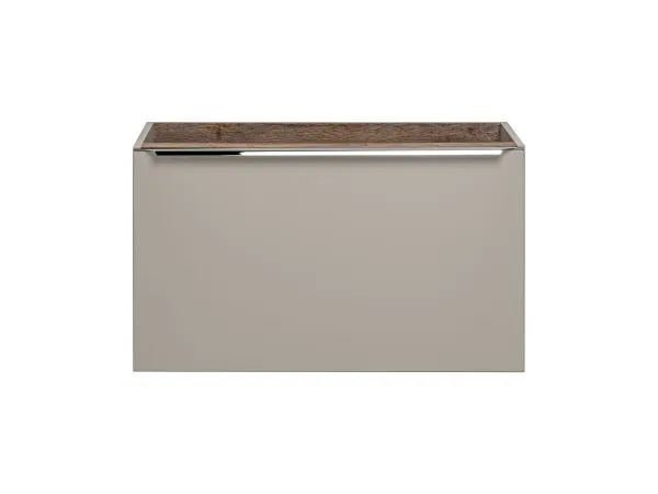 Comad Závěsná skříňka SantaFe Smile s deskou a umyvadly 160 cm taupe/dub santa fe vintage