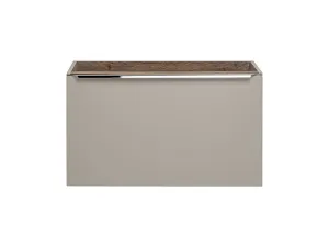 Comad Závěsná skříňka SantaFe Smile s deskou a umyvadly 160 cm taupe/dub santa fe vintage