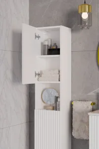 Comad Kúpeľňová zostava Nova White so skrinkami a umývadlami 140 cm biela/dub evoke