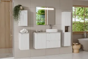 Comad Závesná skrinka pod umývadlo Nova White I s doskou 50 cm biela/dub evoke