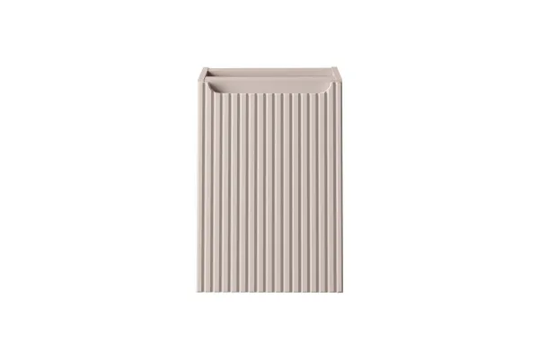 Comad Závesná skrinka pod umývadlo Nova Cashmere s doskou a košom na bielizeň 100 cm kašmírová/dub casella