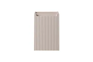 Comad Závesná skrinka pod umývadlo Nova Cashmere s doskou a košom na bielizeň 100 cm kašmírová/dub casella
