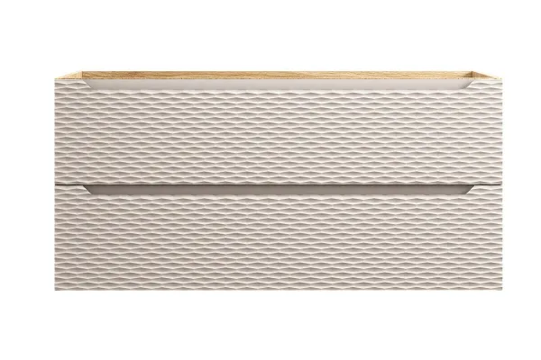 Comad Závesná skrinka Ocean s doskou 120 cm béžová/dub olejovaný