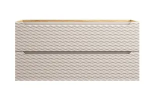 Comad Závesná skrinka Ocean s doskou 120 cm béžová/dub olejovaný
