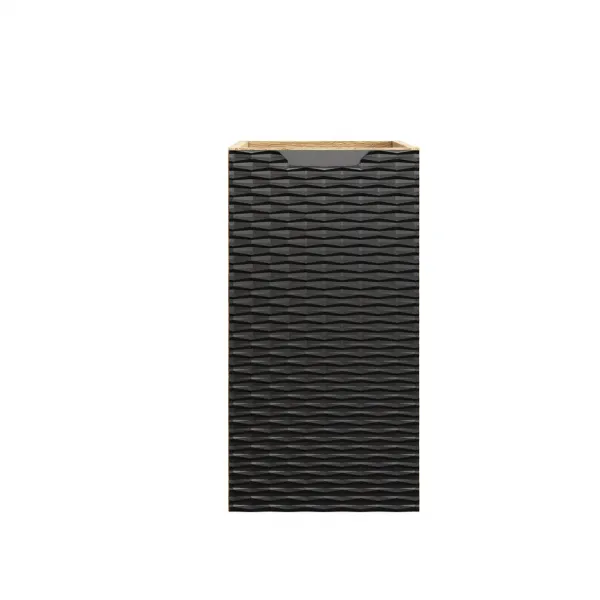 Comad Závesná skrinka Ocean s umývadlom 120 cm čierna/dub olejovaný