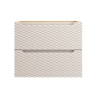 Comad Závesná skrinka pod umývadlo Ocean s doskou 60 cm béžová/dub olejovaný