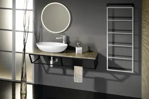 SKA Nástenný sušiak uterákov, 450 mm, biela mat SKA511
