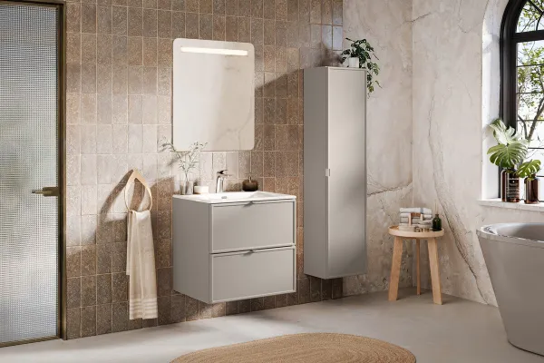 ArtCom Vysoká skrinka do kúpeľne BELLA Cashmere 80-35-1D