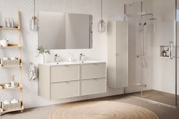 ArtCom Vysoká skrinka do kúpeľne BELLA Cashmere 80-35-1D