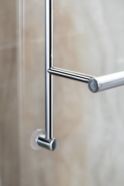 Závesný držiak uterákov na sprchovú zástenu 600x730x125mm, chróm 1301-09