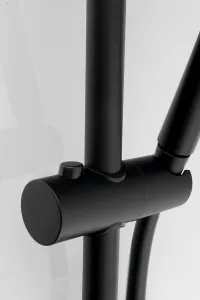 Sprchová súprava, posuvný držiak 700mm, čierna mat SC515