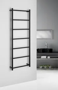 SHICK nástenný držiak uterákov 500x1344 mm, okrúhly, čierna mat SH500B