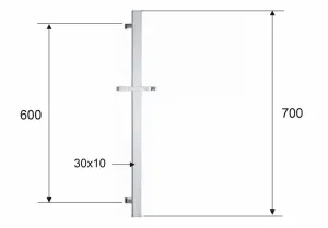 Posuvný držiak sprchy hranatý, 600 mm, čierna mat SC415