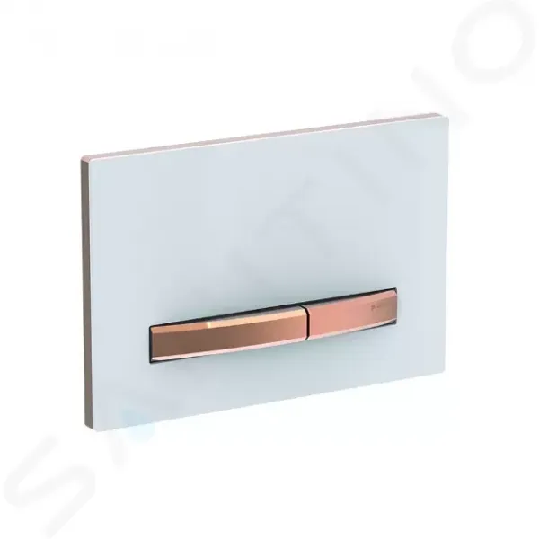 Geberit Sigma50 - Ovládacie tlačidlo na 2 množstvá splachovania, biela/červené zlato 115.670.11.2