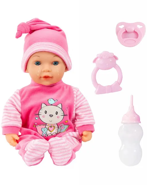 Weltbild Panenka Tears se zvuky, 38 cm, růžová
