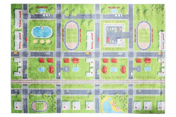 DetskýkoberecsmotívomzelenéhomestečkaŠírka:80cm|Dĺžka:150cm56500_115677