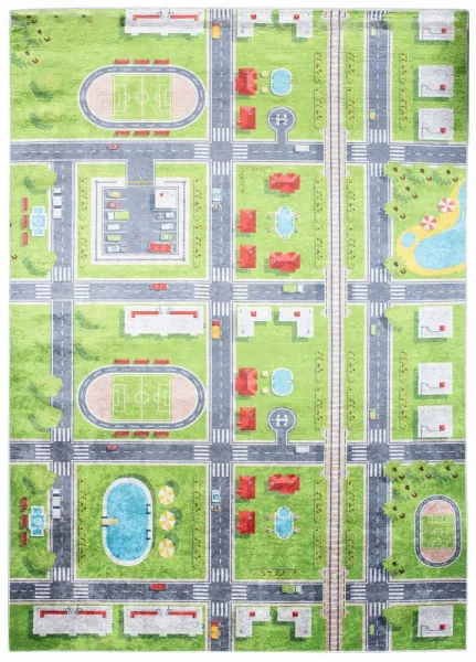 DetskýkoberecsmotívomzelenéhomestečkaŠírka:80cm|Dĺžka:150cm56500_115677