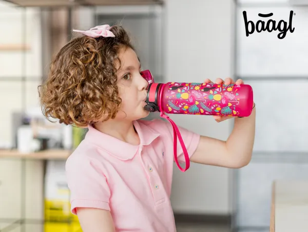 BAAGL - Tritanová fľaša na nápoje Plameniaky, 500 ml