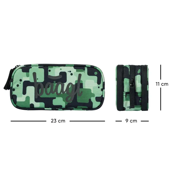 BAAGL - Študentský peračník etui Green
