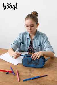 Študenstký peračník etui Ocean Blue