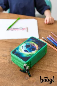 Školský trojposchodový peračník Futbal Lopta