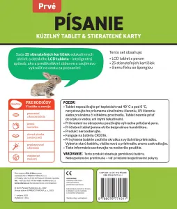 Kúzelný tablet & stierateľné karty – Prvé PÍSANIE