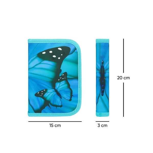 Školský peračník jednoposchodový Butterfly