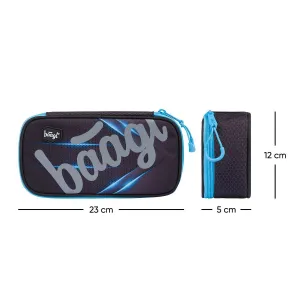 Školský peračník etui Skate Bluelight
