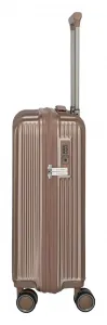 Malý škrupinový kufor Travelite Paros 4w S Cappuccino