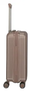 Malý škrupinový kufor Travelite Paros 4w S Cappuccino