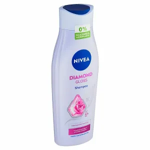 Nivea Diamond Gloss ošetrujúci šampón pre unavené vlasy bez lesku 400 ml