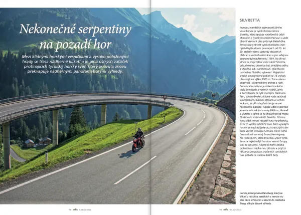 Nejkrásnější motorkářské trasy  v Alpách