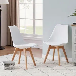 Moderná stolička Nantes DSW biela