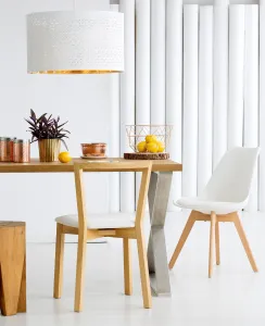 Moderná stolička Nantes DSW biela