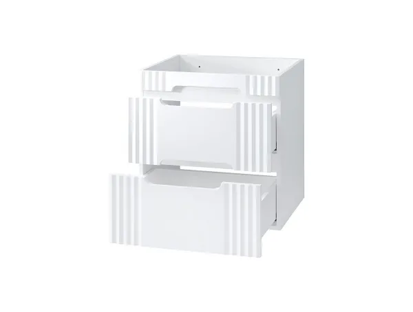 Comad Koupelnová skříňka Fiji Lava se zápustným umyvadlem 60 cm bílá/dub coast evoke