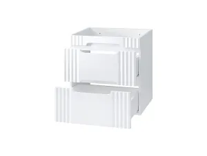 Comad Koupelnová skříňka Fiji Lava se zápustným umyvadlem 60 cm bílá/dub coast evoke